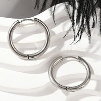 Huggie Hoops - Stainless Steel - 2.5mm Thick - 18.5mm or 20mm