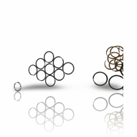 16mm Huggies - Black - Non Tarnish - Hypo-Allergenic