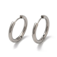 10 x 22mm Huggie Hoop Earring Stainless Steel