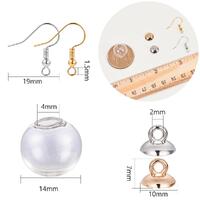 Mini Glass Globe Earring Kit - 40pcs