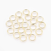 50 x 12mm Gold Jump Ring - Brass Based