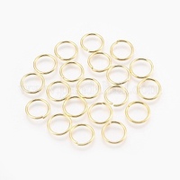 50 x 12mm Gold Jump Ring - Brass Based