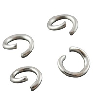 100 x 8mm Stainless Steel 0.8mm wire (21 guage) Open Jump Rings - Non Tarnish