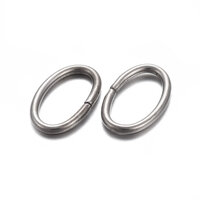 100 x Oval Jump Ring 8mm x 5mm 20 Guage 304 Stainless Steel Strong Stainless Steel Oval Jump Rings