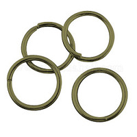 50 x 12mm Antique Bronze Jump Rings