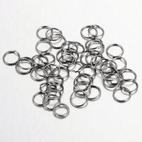100 x Jump Rings - Gunmetal  Black - Steel Base - Nickel Free - Various Sizes