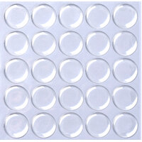 25mm Round Epoxy Resin Sticker Dots  about 2.5-3mm Deep - Clear Epoxy Resin Adhesive Circles
