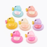 10 x  Ducks Pretty Colours, Cute Flatback
