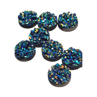 10 x Blue Sunset - 10mm Druzy (High Profile)