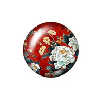 Orient Round - 30mm - Decorative Glass Cabochon