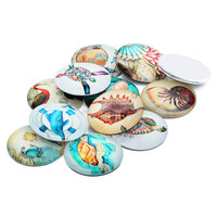 Bluewater Buddies - 10 x Glass Cabochons 10mm, 12mm