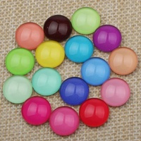 Pure & Simple - 5 Pairs of Glass Cabochons 10mm, 12mm