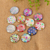 Owlets 10 x Glass Cabochons 10mm