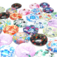 Hailey - Mixed or Pick Your Own Style! 10 x Glass Cabochons 12mm (5 Pair)