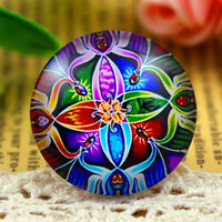 Circus Fantasy-10 x Glass Cabochons 12mm