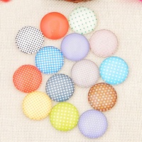 D is for Dot - 10 x Glass Cabochons 12mm 