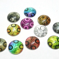 Doctor Who- 10 x Glass Cabochons 12mm