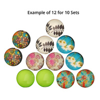 12 for 10 - 12mm Glass - Random Mix - 6 Pairs