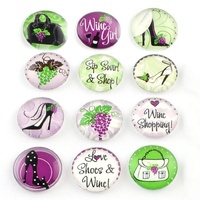 On The Town Set  - 10 x Glass Cabochons 12mm