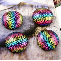 Purr Furr - 10 x Glass Cabochons 12mm