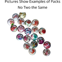 20 PC - Decorative  Glass - Random Mix - No Pairs