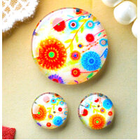 2 x 12mm & 1 x 30mm Frolic Pendant & Earring Set - 3 Pc Set 