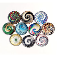 25mm Spiral Glass - Choose Your Design!