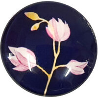 1 x 30mm Decorative Glass - Floral 2