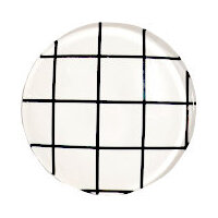 1 x 30mm Decorative Glass - Lines