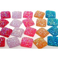 12mm Rounded Dome Square Druzies