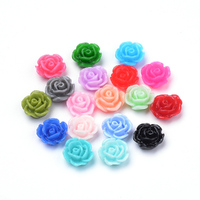 10mm Sweet Roses Flat Back Cabochons