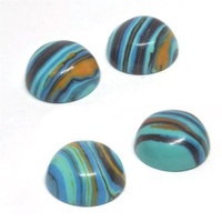 2 x Faux Turquoise 11.6mm x 5.5mm Cabochons