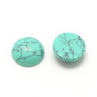 2 x Faux Turquoise 12mm, 16mm