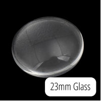 23mm Clear Magnifying Glass Cabochons