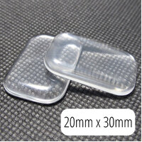 Rounded Rectangle Glass - Clear Magifying Cabochons