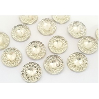 10 x Minor Spikes Rhinestone Cabochons 10mm