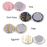 10 x 18mm Straw Weave Cabochons