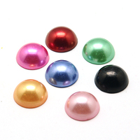 Round Faux Pearl Cabochons Acrylics Packs of 20, 30 or 50