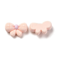 10 x Pretty Baby Pink Bows - Flatback Cabochons 10mm