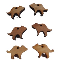 Small 16mm Devil Shaped Pendants made from Tasmanian Timber