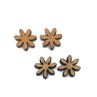 10 x Daisy Cabochons - 12mm Timber