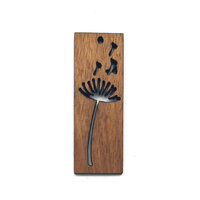 1 x Dandelion Pendant - 49mm x 17mm Timber