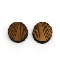 2 x 12mm Cabochons - 1 Pair - Erosion