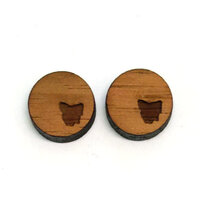 2 x 12mm Cabochons - 1 Pair - Tassie