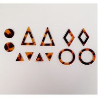 Cellulose Pendants - Tortoiseshell