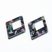 37mm Stormfront Rhombus - Cellulose Acetate Pendants