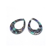 24mm Medium Teardrops - Cellulose Acetate Pendants