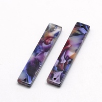 35mm Long Nebula Bars 7mm Wide - Cellulose Acetate Pendants