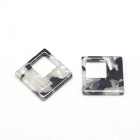 20mm Square - Cellulose Acetate Pendants