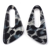 60mm Greystone Drops - Cellulose Acetate Pendants